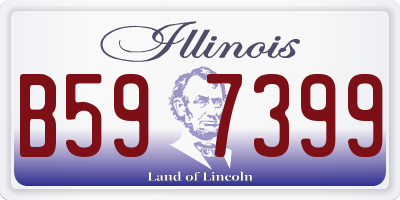IL license plate B597399