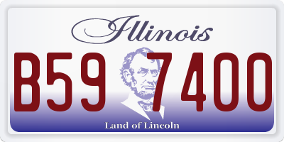IL license plate B597400