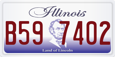 IL license plate B597402