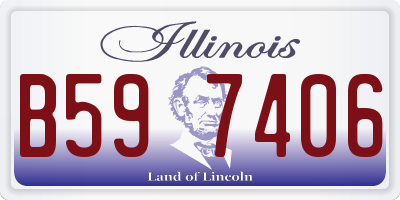 IL license plate B597406