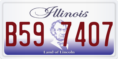 IL license plate B597407