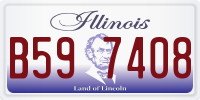 IL license plate B597408