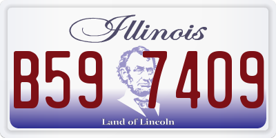 IL license plate B597409