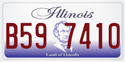 IL license plate B597410