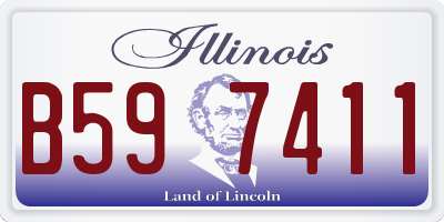 IL license plate B597411