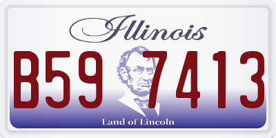 IL license plate B597413