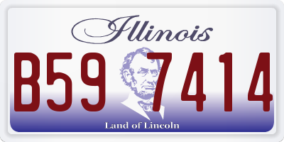 IL license plate B597414