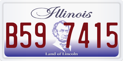 IL license plate B597415