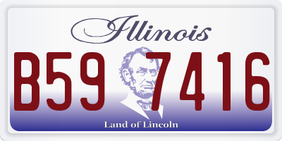 IL license plate B597416