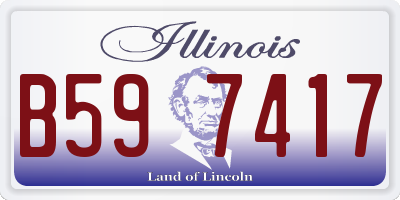 IL license plate B597417