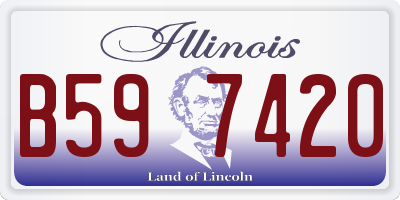 IL license plate B597420