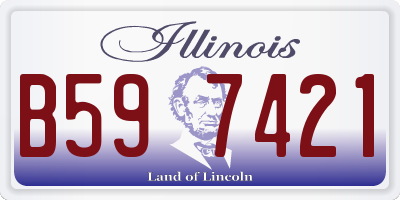 IL license plate B597421