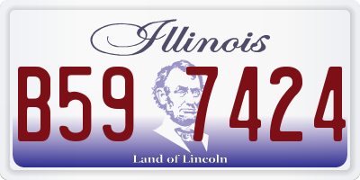 IL license plate B597424
