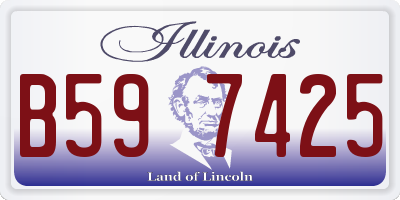 IL license plate B597425