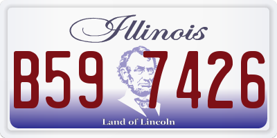 IL license plate B597426