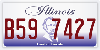 IL license plate B597427
