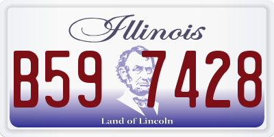IL license plate B597428