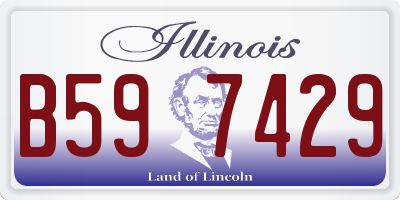IL license plate B597429