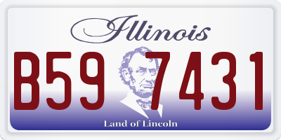 IL license plate B597431