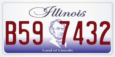 IL license plate B597432