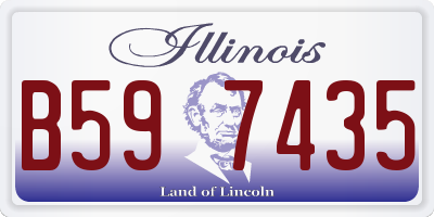 IL license plate B597435