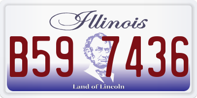 IL license plate B597436