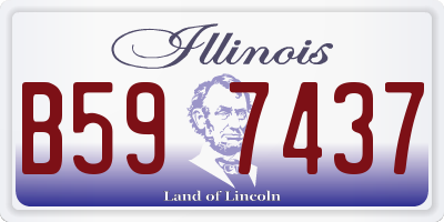 IL license plate B597437