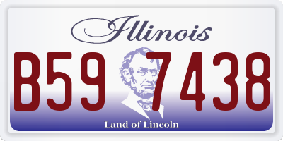 IL license plate B597438