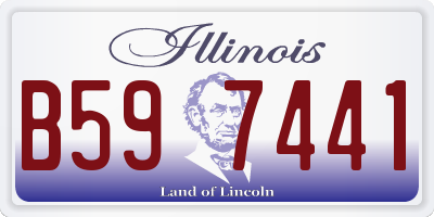 IL license plate B597441
