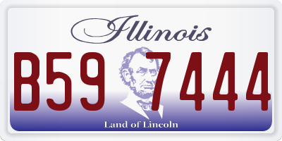 IL license plate B597444