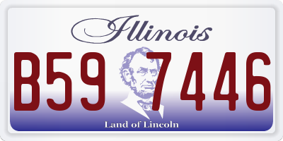 IL license plate B597446