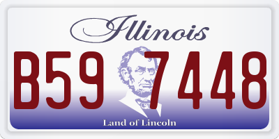 IL license plate B597448