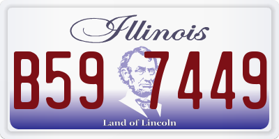 IL license plate B597449