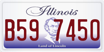 IL license plate B597450