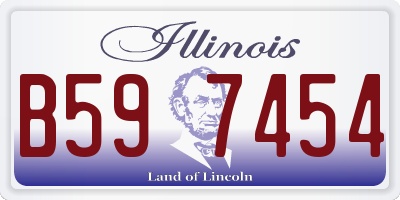 IL license plate B597454