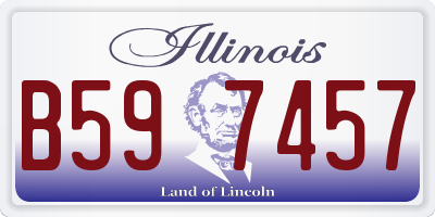 IL license plate B597457