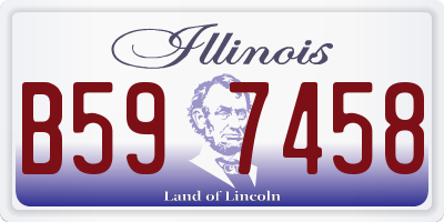 IL license plate B597458