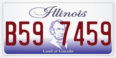 IL license plate B597459