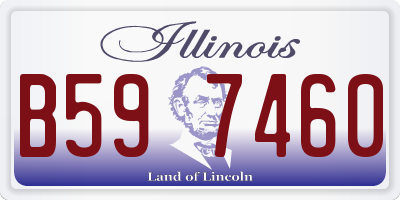 IL license plate B597460