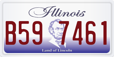 IL license plate B597461