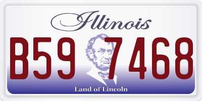 IL license plate B597468
