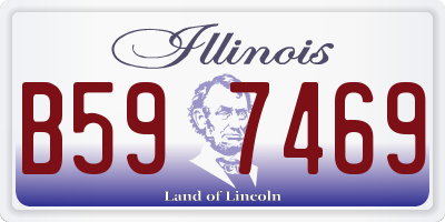 IL license plate B597469