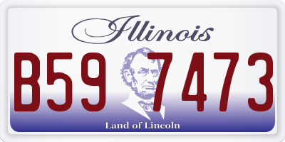 IL license plate B597473