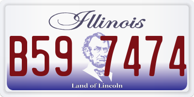 IL license plate B597474