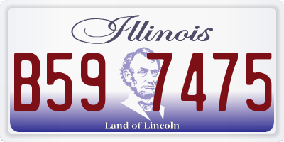 IL license plate B597475