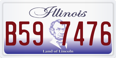 IL license plate B597476