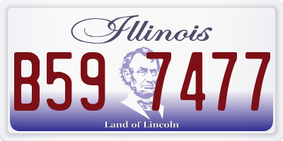 IL license plate B597477
