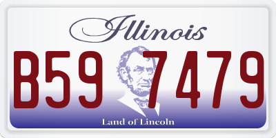 IL license plate B597479