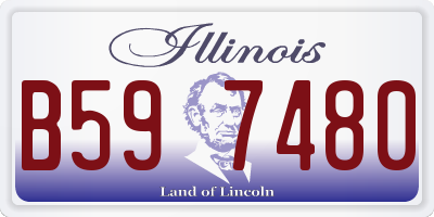 IL license plate B597480