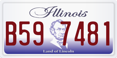 IL license plate B597481